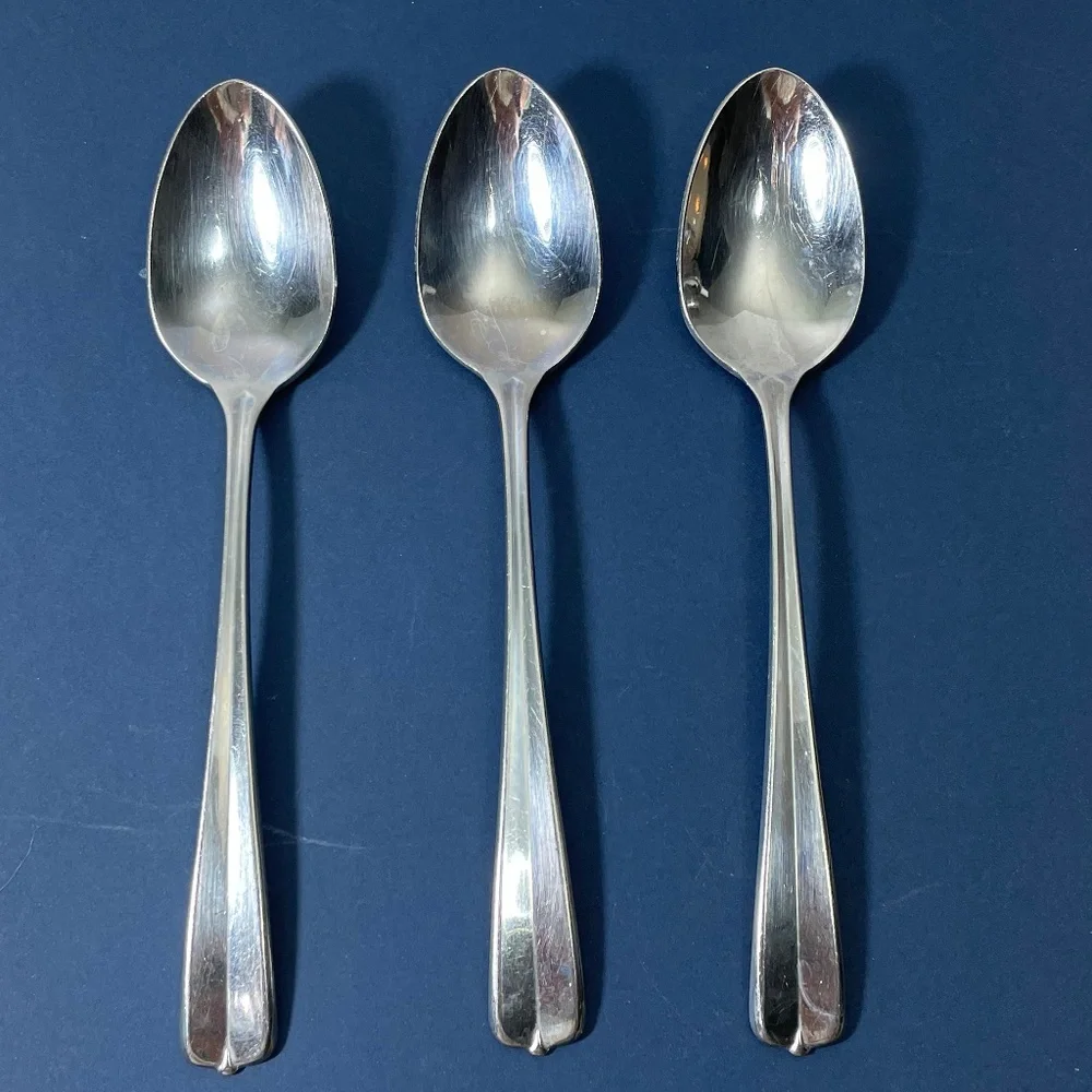 Vintage Oneida GALA IMPULSE Set of 3 Dinner Spoons Stainless Flatware Silverware